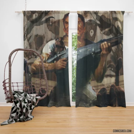 Resident Evil Chris Redfield Comic Curtain