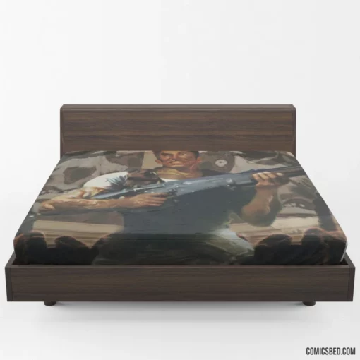 Resident Evil Chris Redfield Comic Fitted Sheet