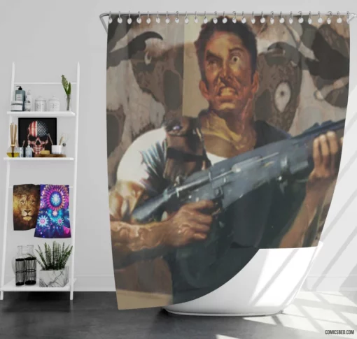 Resident Evil Survival Horror Comic Shower Curtain