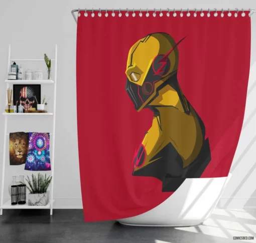 Reverse-Flash Chronicles Scarlet Streak Comic Shower Curtain