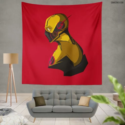 Reverse-Flash Chronicles Scarlet Streak Comic Wall Tapestry