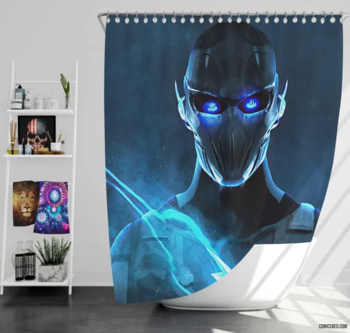 Reverse-Flash Chronicles Speedster Antics Comic Shower Curtain