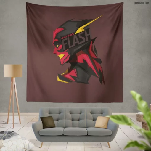 Reverse-Flash Chronicles Speedster Menace Comic Wall Tapestry