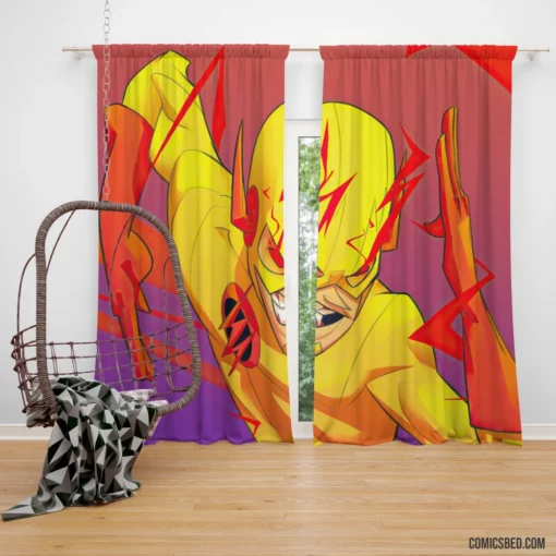 Reverse-Flash DC Speedster Comic Curtain