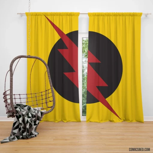 Reverse-Flash Time-Twisting Villain Comic Curtain