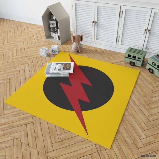 Reverse-Flash Time-Twisting Villain Comic Rug 1