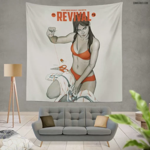 Revival Undead Mysteries Comic Wall Tapestry