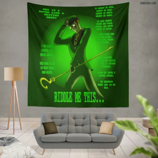 Riddler Comics DC Enigma Wall Tapestry