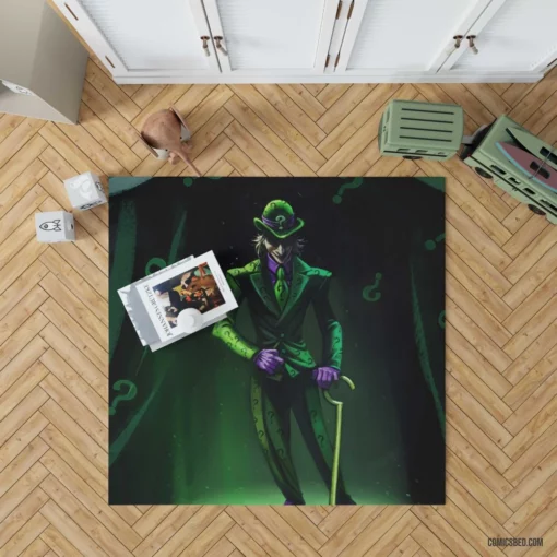 Riddler DC Puzzling Enigma Comic Rug