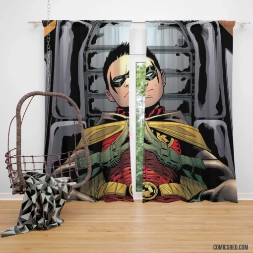 Robin DC Boy Wonder Comic Curtain