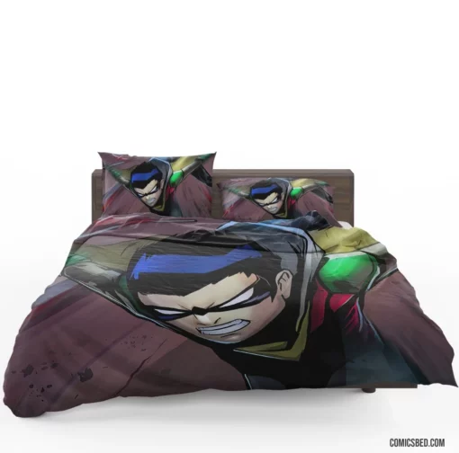 Robin Damian Wayne DC Sidekick Comic Bedding Set