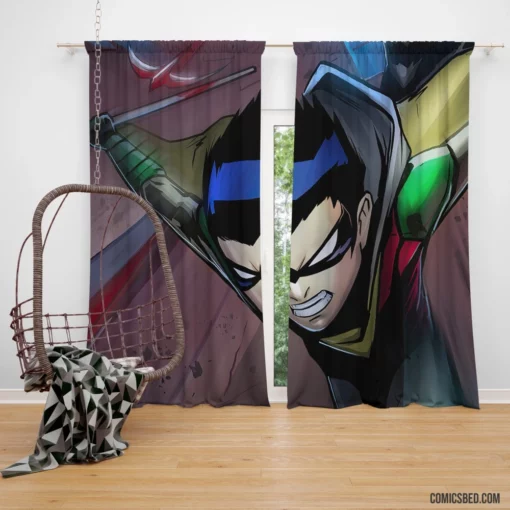 Robin Damian Wayne DC Sidekick Comic Curtain