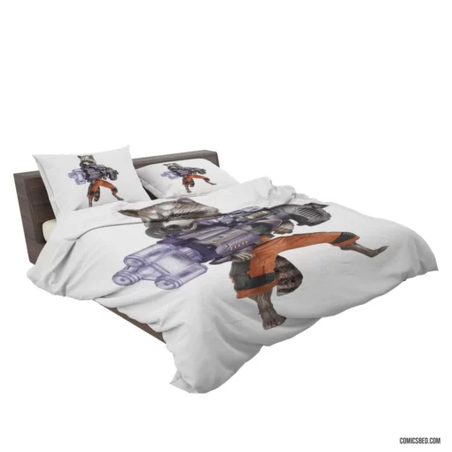 Rocket Raccoon Cosmic Guardians Of The Galaxy Comic Bedding Set 2