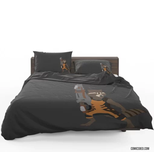 Rocket Raccoon Guardians Of The Galaxy Comic Bedding Set