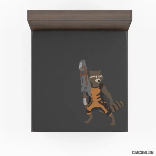 Rocket Raccoon Guardians Of The Galaxy Comic Fitted Sheet 1