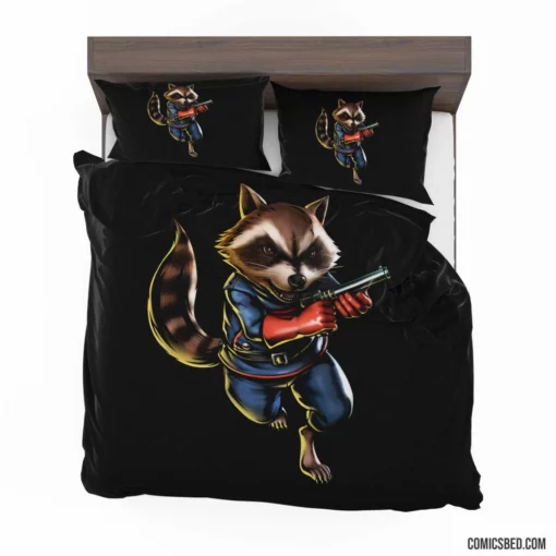 Rocket Raccoon Space Bandit Comic Bedding Set 1