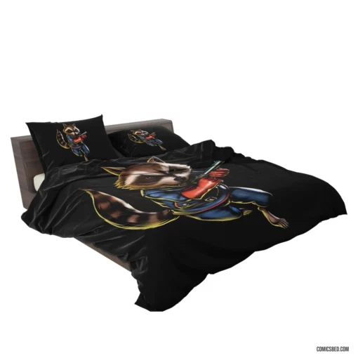 Rocket Raccoon Space Bandit Comic Bedding Set 2