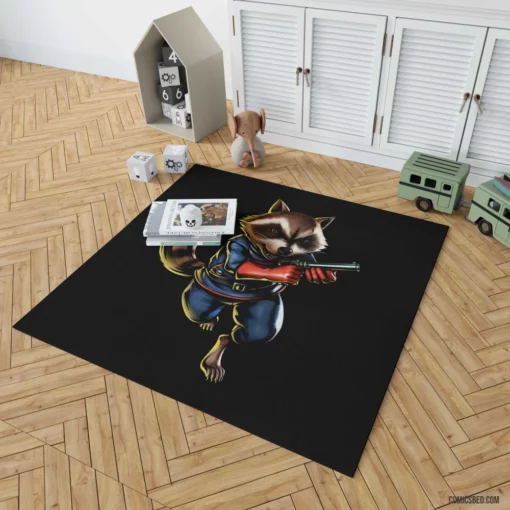 Rocket Raccoon Space Bandit Comic Rug 1