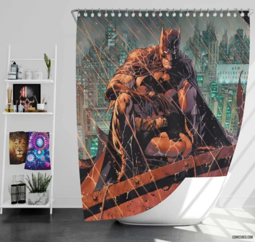 Rogue Gallery Batman Foes Unleashed Comic Shower Curtain