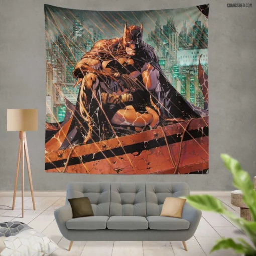 Rogue Gallery Batman Foes Unleashed Comic Wall Tapestry