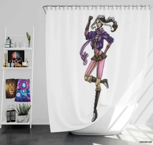 Rogue Marvel Absorbing Mutant Comic Shower Curtain