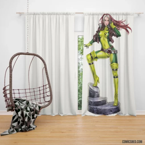 Rogue Marvelous Adventures X-Men Heroine Comic Curtain