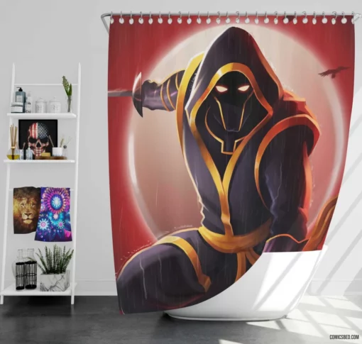 Ronin Marvel Mysterious Warrior Comic Shower Curtain