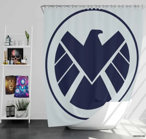 S.H.I.E.L.D. Covert Agency Comic Shower Curtain