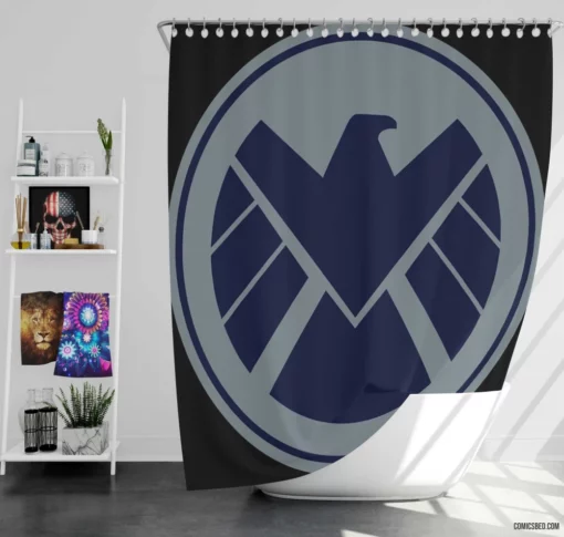 S.H.I.E.L.D. Covert Agents Comic Shower Curtain