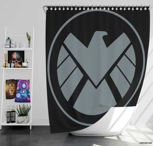 S.H.I.E.L.D. Espionage Mission Comic Shower Curtain