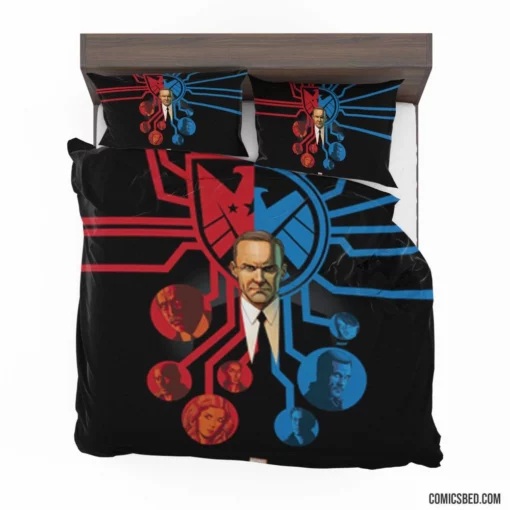 S.H.I.E.L.D. Espionage Unit Comic Bedding Set 1