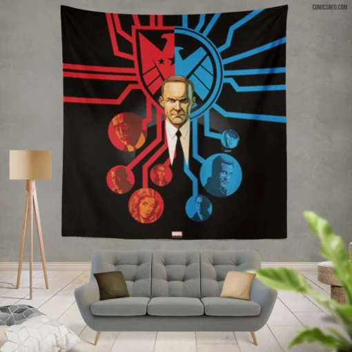 S.H.I.E.L.D. Espionage Unit Comic Wall Tapestry