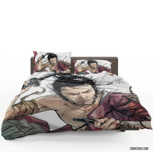 Samurai Feudal Blade Warrior Comic Bedding Set