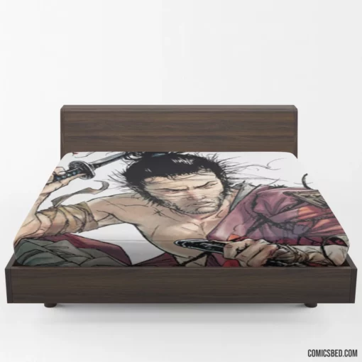 Samurai Feudal Blade Warrior Comic Fitted Sheet