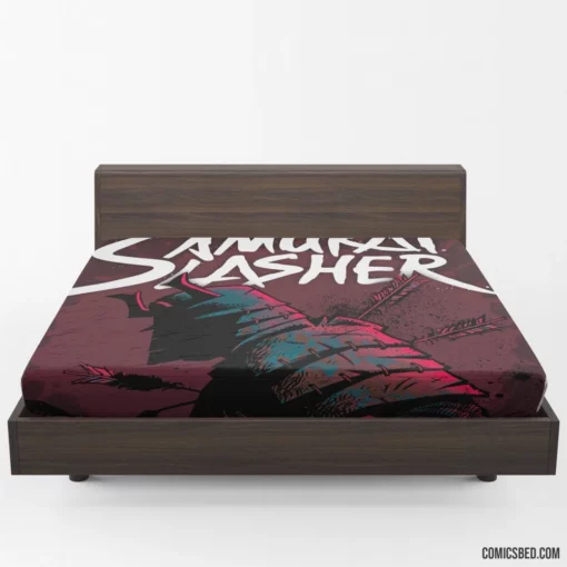 Samurai Slasher Bloodied Chronicles Begin Comic Fitted Sheet