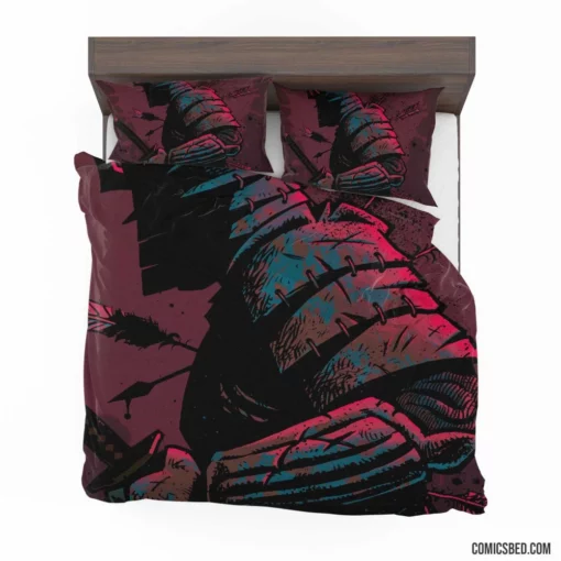 Samurai Slasher Chronicles Blade Fury Comic Bedding Set 1