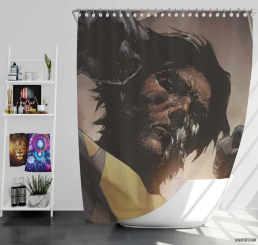 Savage Wolverine Untamed Warrior Comic Shower Curtain