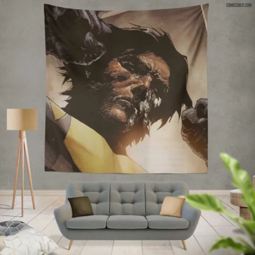 Savage Wolverine Untamed Warrior Comic Wall Tapestry