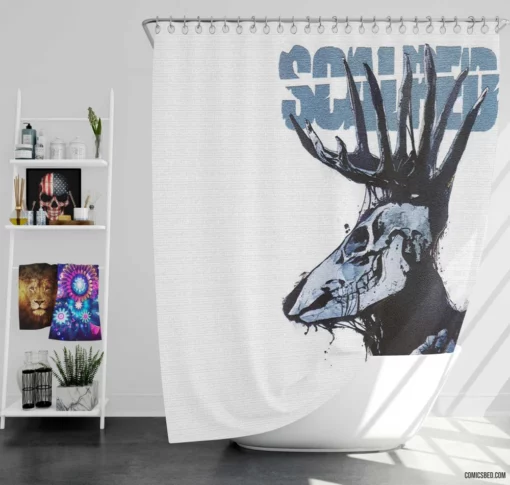 Scalped Gritty Crime Stories Comic Shower Curtain