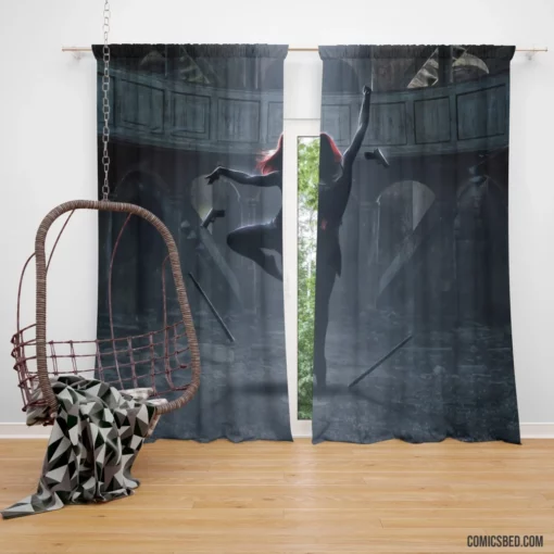 Scarlet Guardian Marvel Heroine Comic Curtain