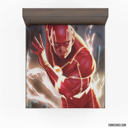 Scarlet Speedster Unleashed Flash Chronicles Comic Fitted Sheet 1