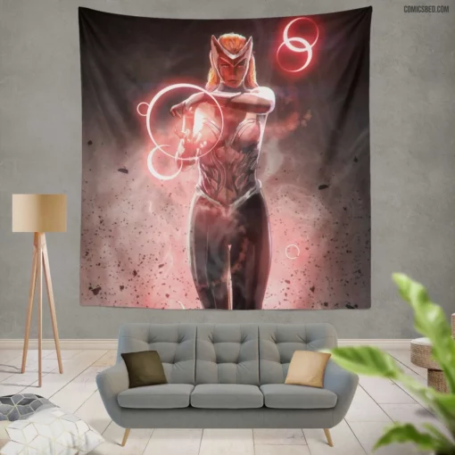 Scarlet Witch Marvel Mystic Comic Wall Tapestry