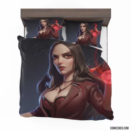 Scarlet Witch Marvel Sorceress Comic Bedding Set 1