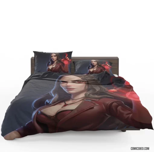 Scarlet Witch Marvel Sorceress Comic Bedding Set