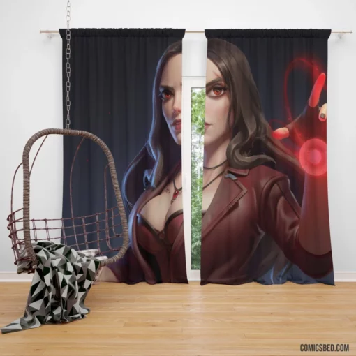 Scarlet Witch Marvel Sorceress Comic Curtain