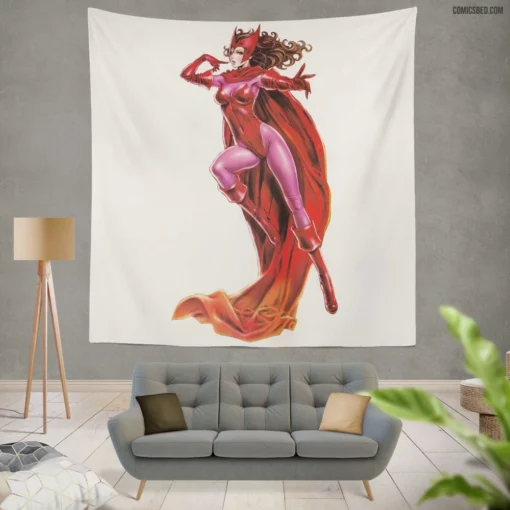 Scarlet Witch Mystic Enchantress Chronicles Comic Wall Tapestry