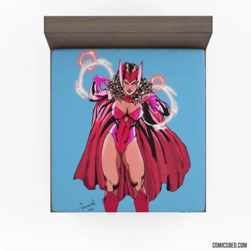 Scarlet Witch Mystical Sorceress Comic Fitted Sheet 1