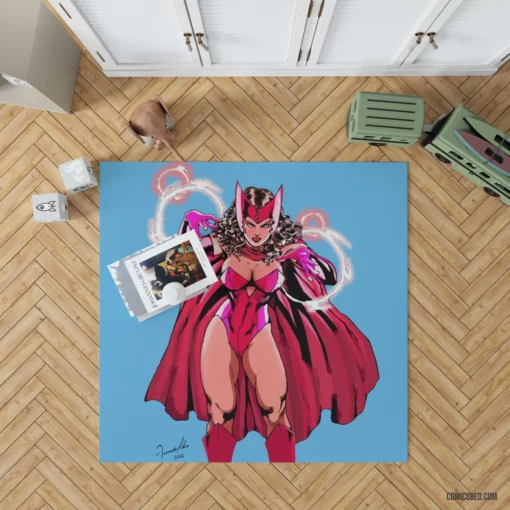 Scarlet Witch Mystical Sorceress Comic Rug