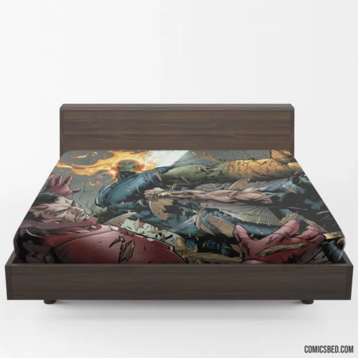 Secret Invasion Avengers Skrull Plot Comic Fitted Sheet