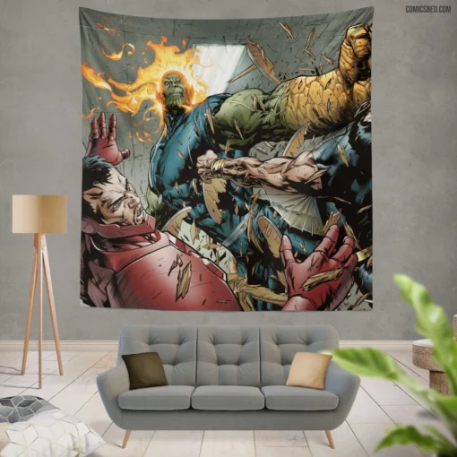 Secret Invasion Avengers Skrull Plot Comic Wall Tapestry